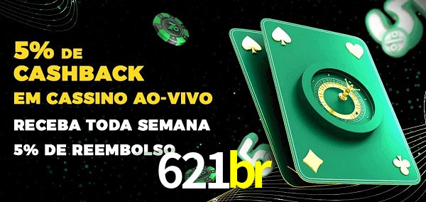 Promoções do cassino ao Vivo 621br
